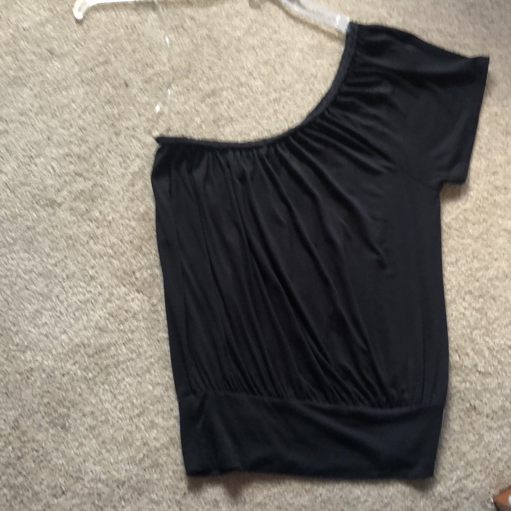 NWT One sleeve black shirt